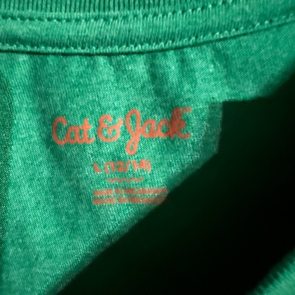 NWT Cat & Jack bear green T-shirt - Picture 3 of 3